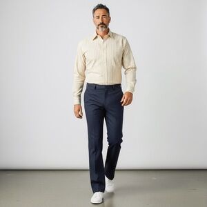 Croft and Barrow Men's Dress Trousers True Comfort Classic Fit with Flat Front